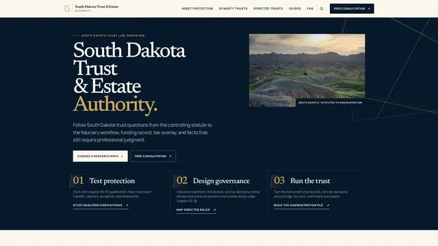 SOUTH DAKOTA ESTATE: Home · Desktop