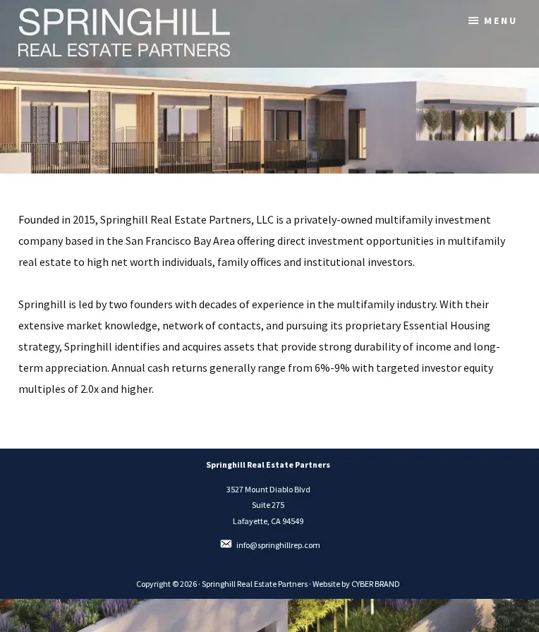 SPRINGHILL REAL ESTATE PARTNERS 2